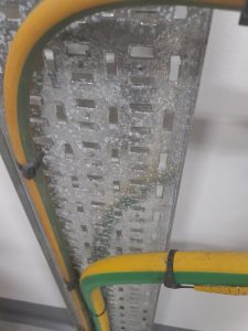 Zinc Oxide caused by incorrect chemical use.